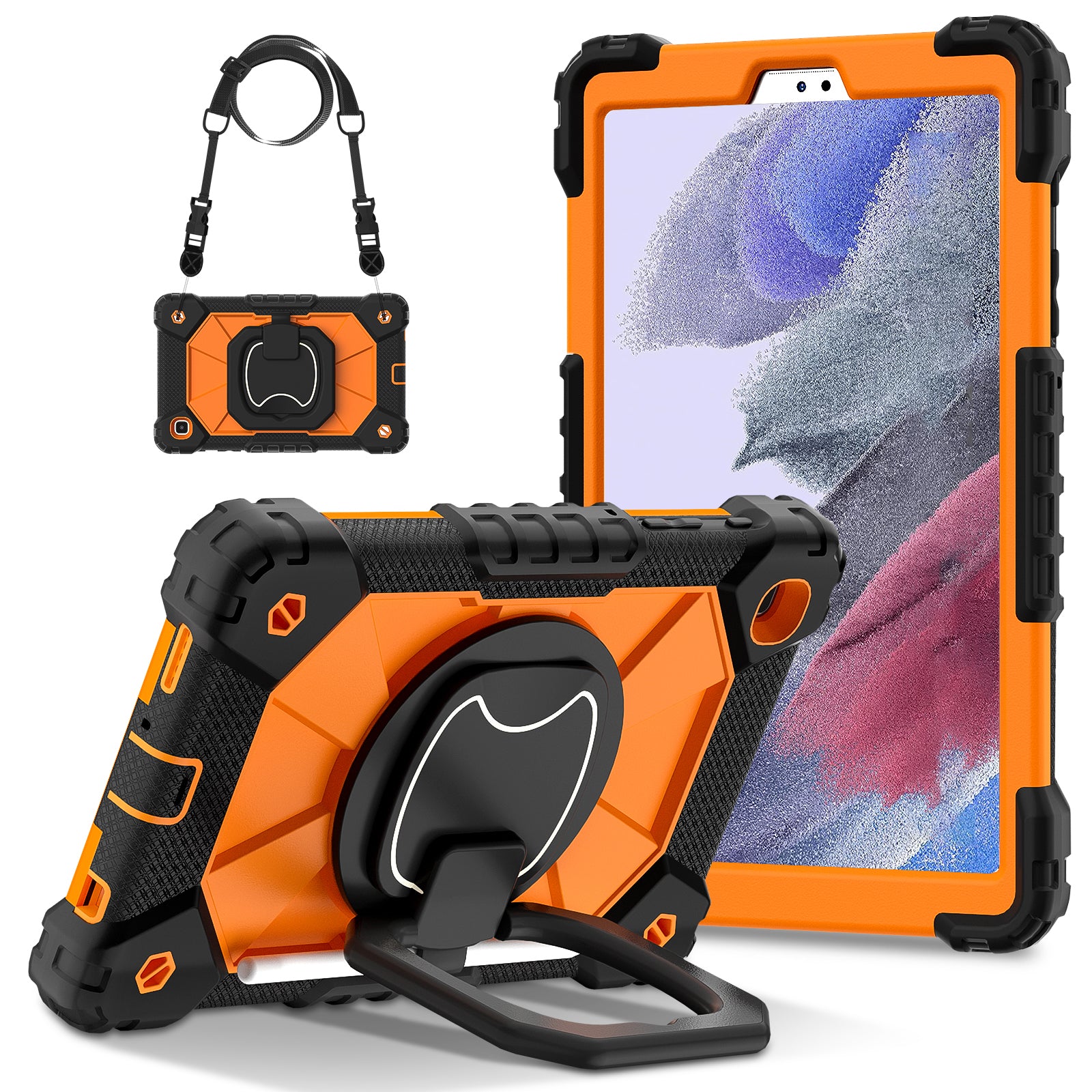 C3 Rugged Case for Samsung Galaxy Tab A7 Lite 8.7-inch T220 / T225 Kickstand Cover with Shoulder Strap C3 Rugged Case for Samsung Galaxy Tab A7 Lite 8.7-inch T220 / T225 Kickstand Cover with Shoulder Strap
